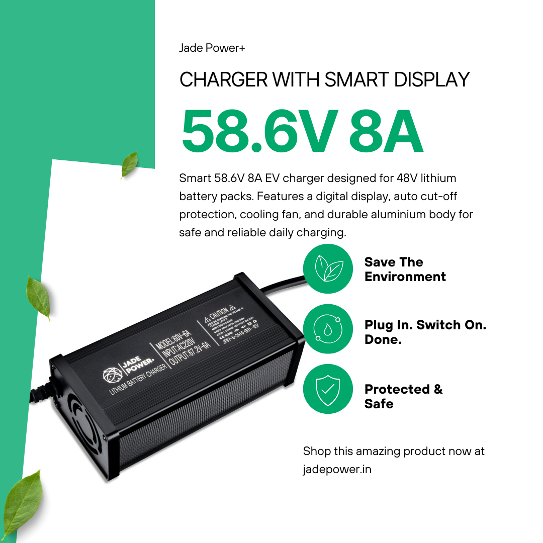 58.4V 8A Charger for Electric Scooter & Bike