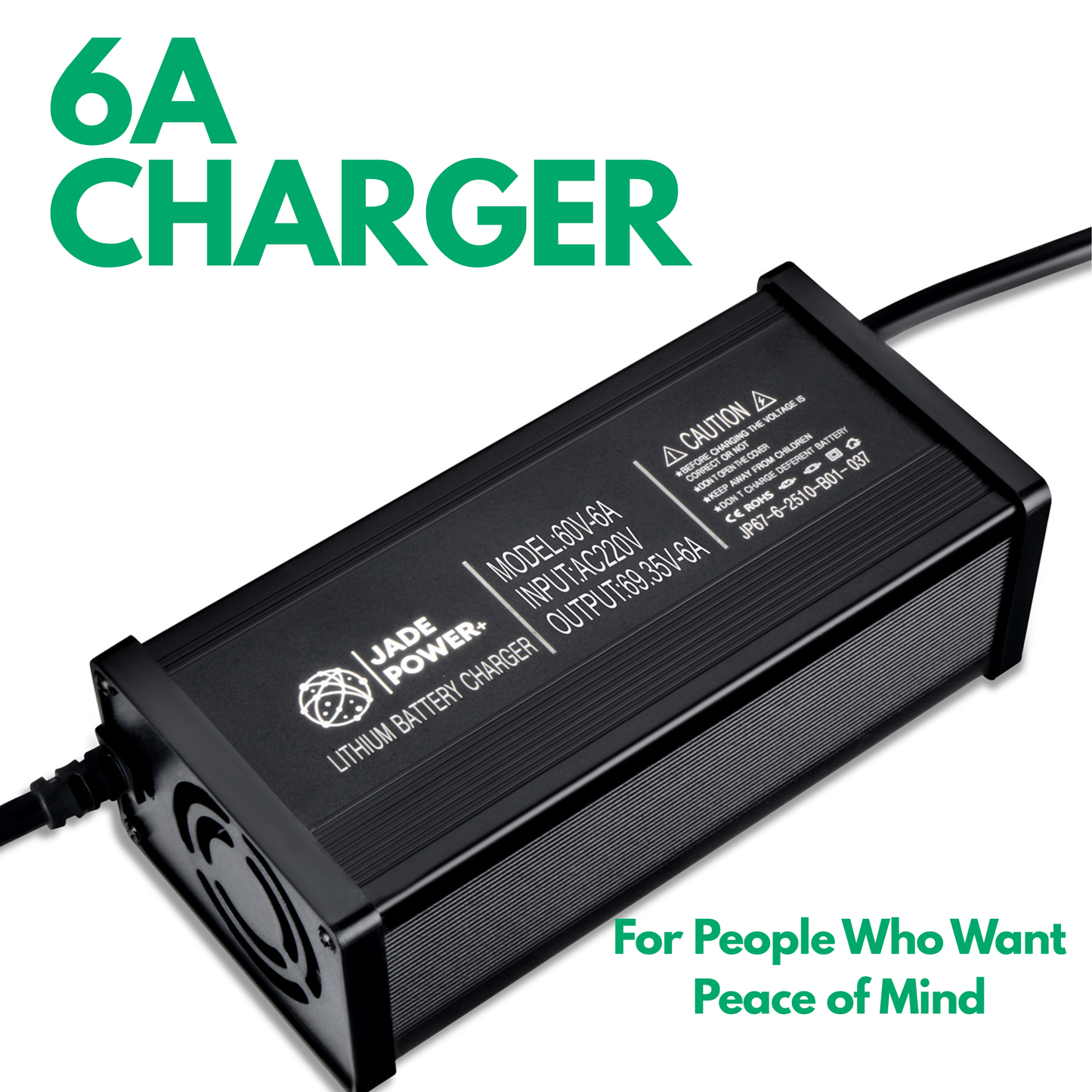 69.35V 6A Charger for Electric Scooter & Bike