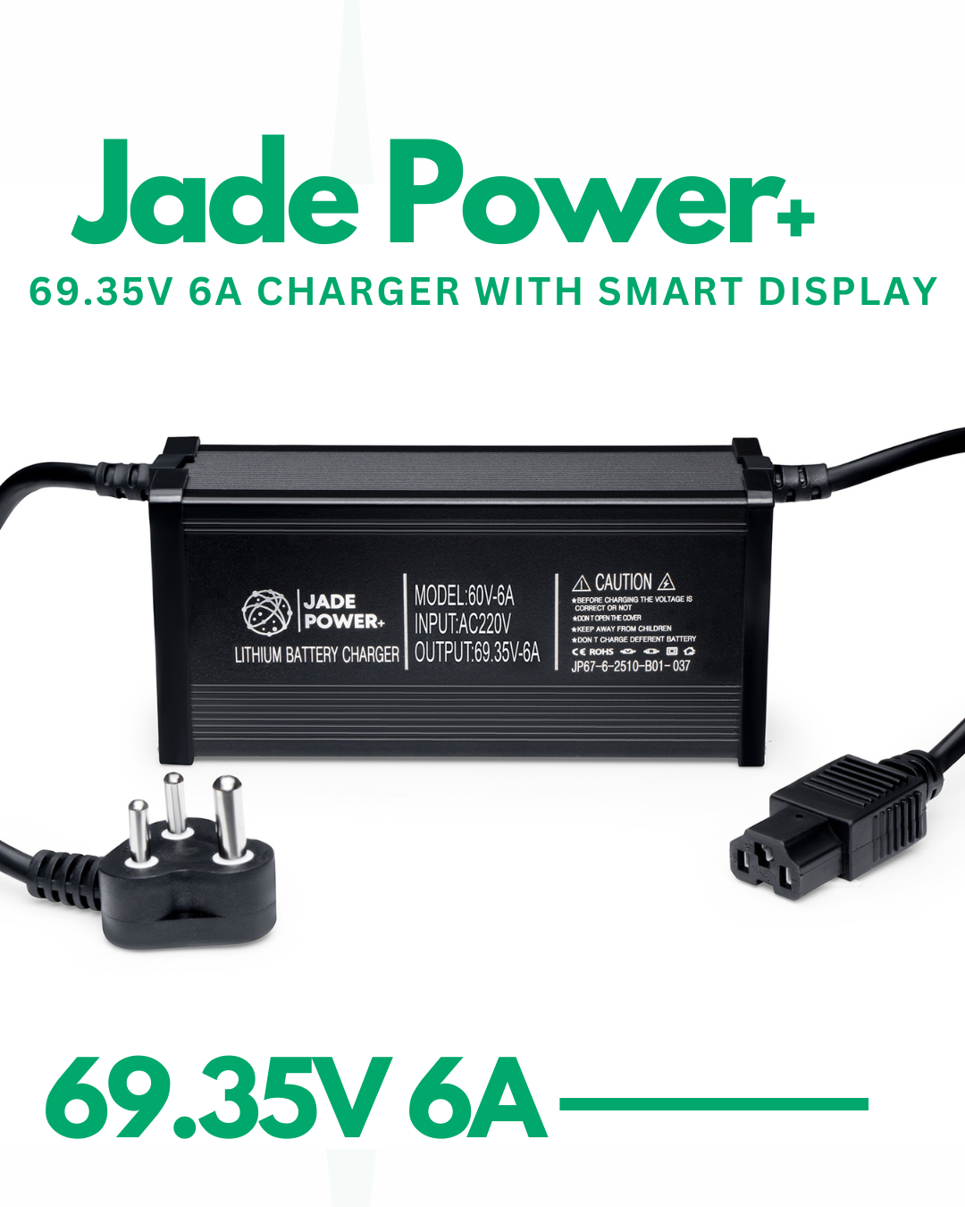 69.35V 6A Charger for Electric Scooter & Bike