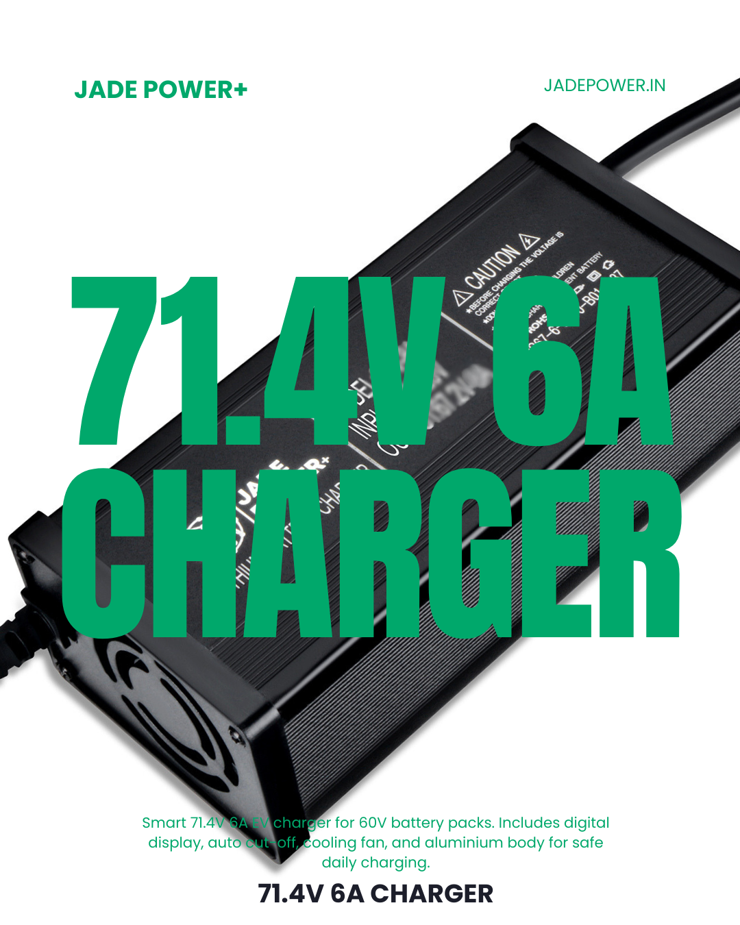 71V 6A Charger for Electric Scooter & Bike