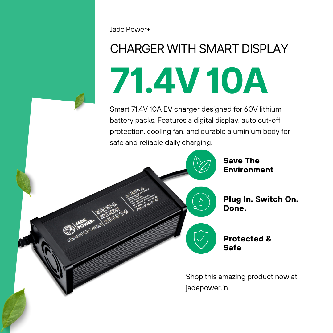 71.4V 10A Charger for Electric Scooter & Bike