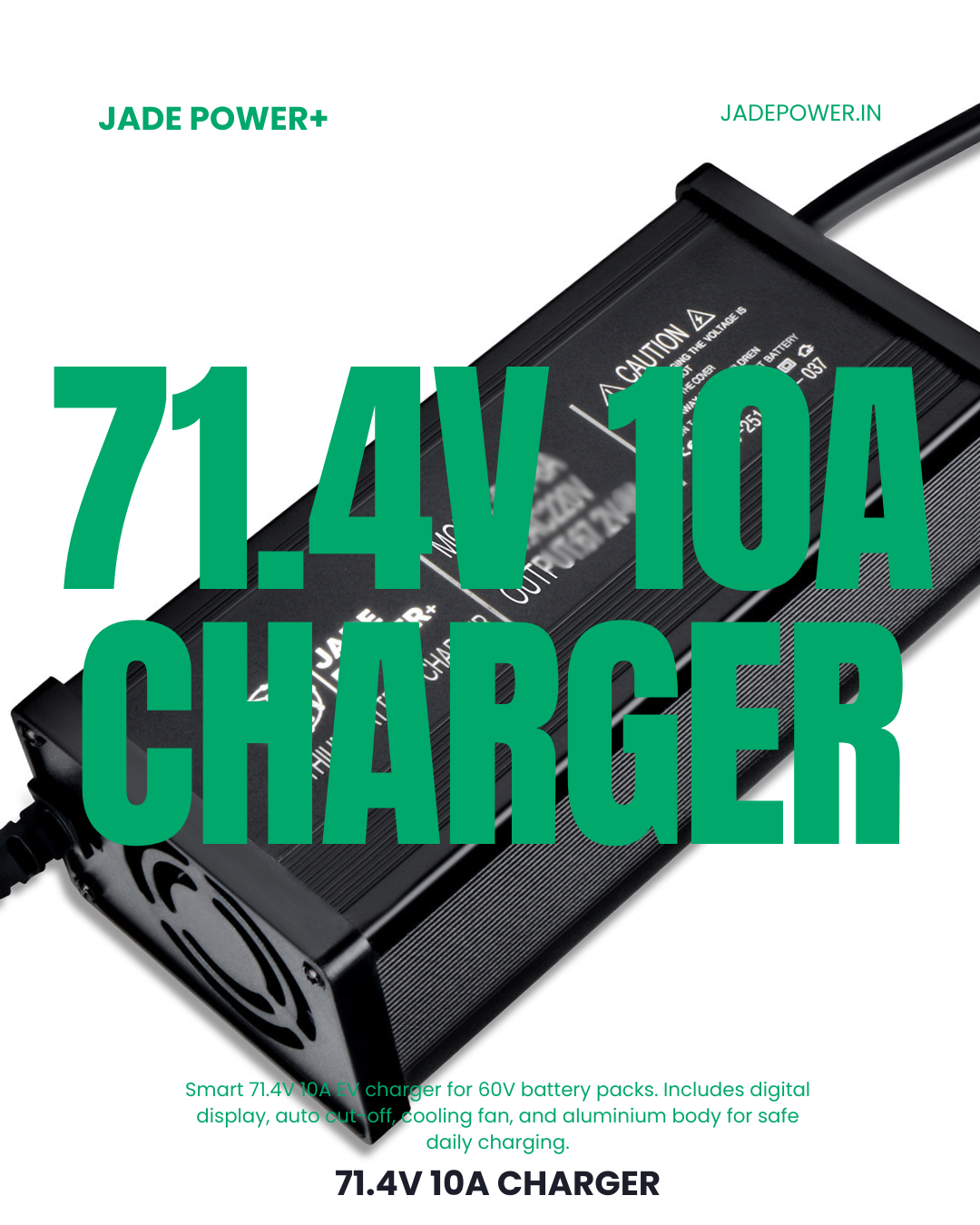 71.4V 10A Charger for Electric Scooter & Bike