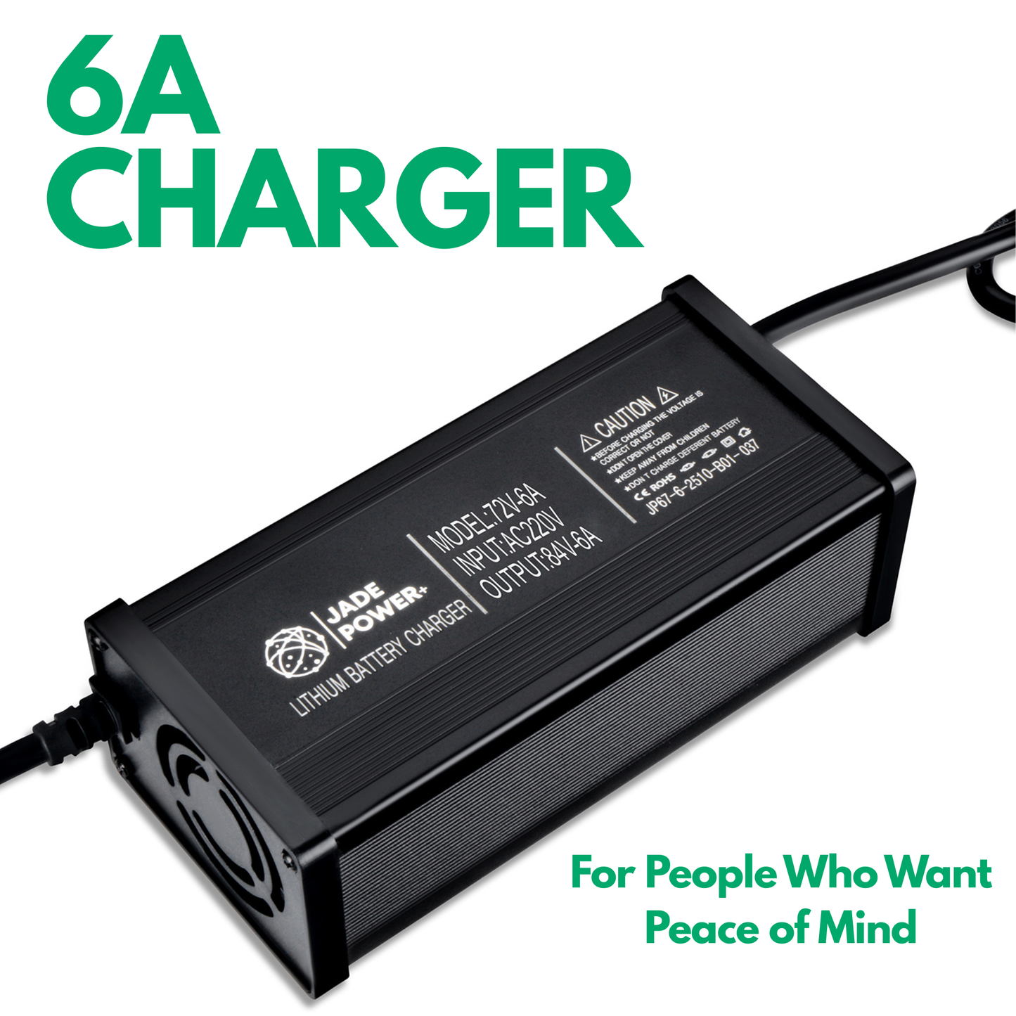 84V 6A Charger for Electric Scooter & Bike