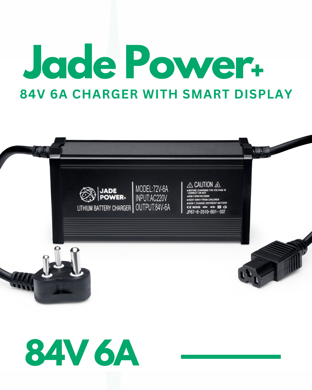 84V 6A Charger for Electric Scooter & Bike