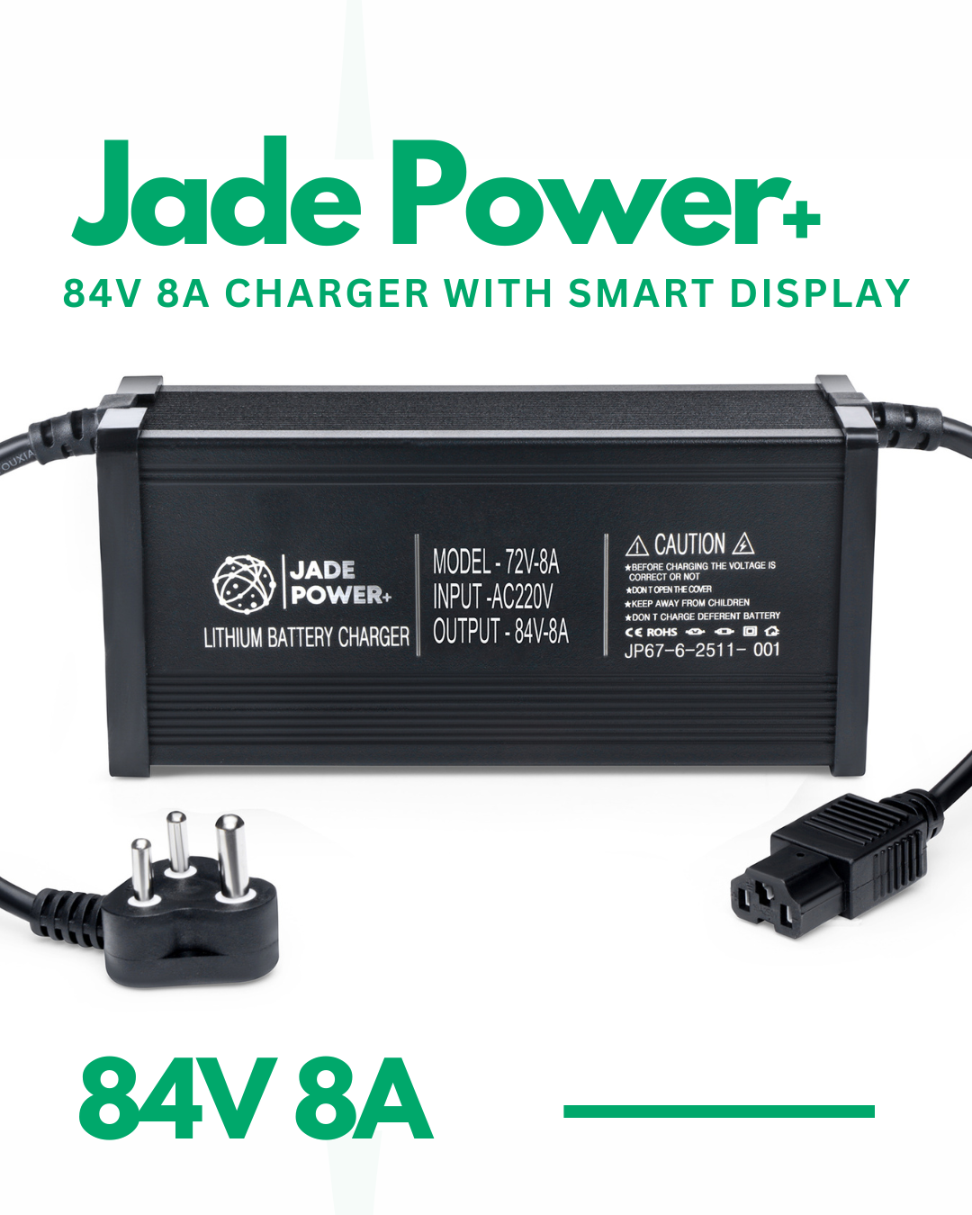 84V 8A Charger for Electric Scooter & Bike