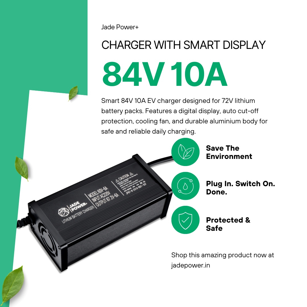 84V 10A Charger for Electric Scooter & Bike