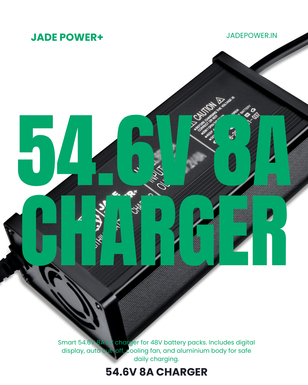 48V / 54.6V 8A Charger for Electric Scooter & Bike