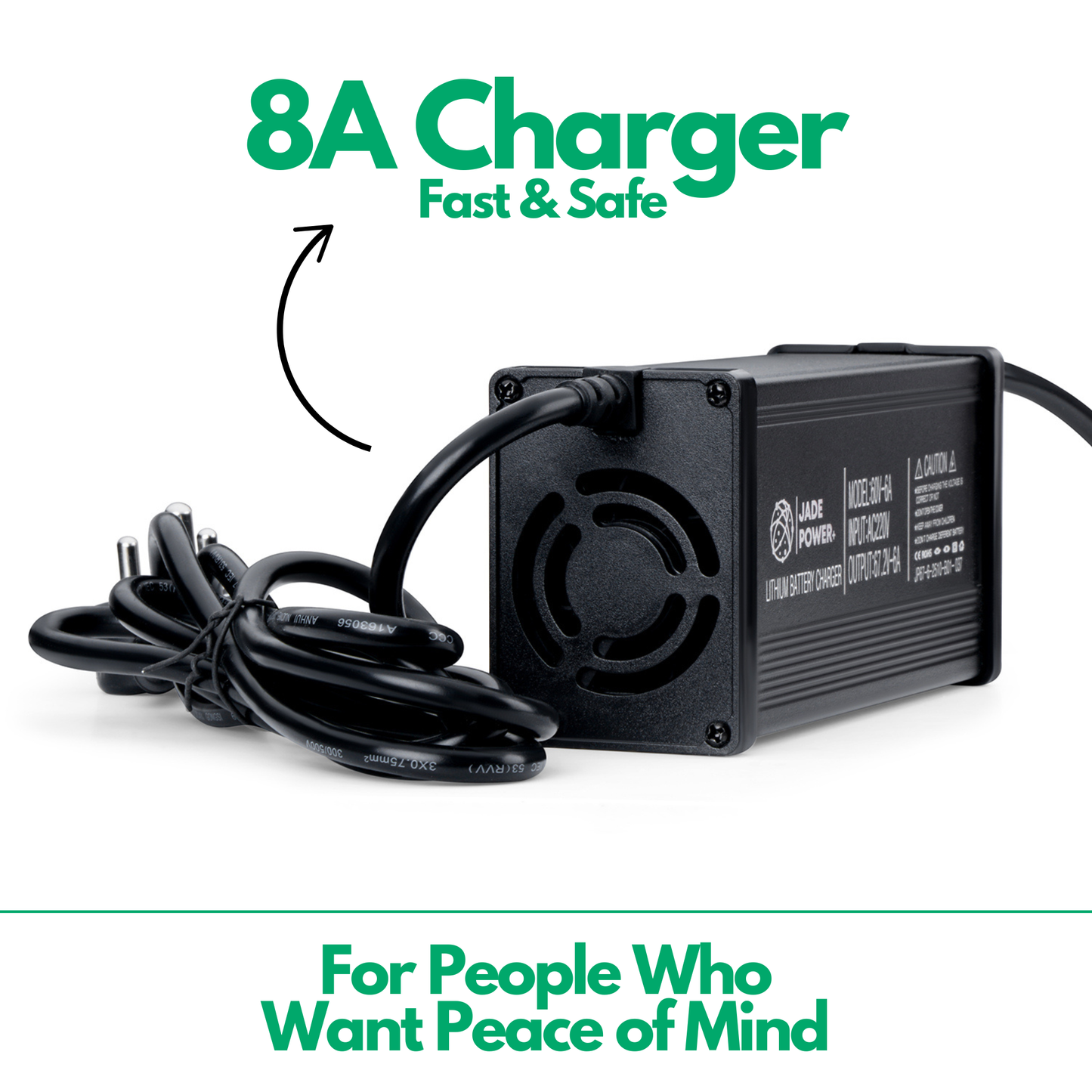 48V / 54.6V 8A Charger for Electric Scooter & Bike
