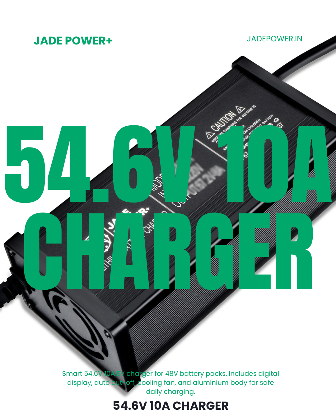 48V / 54.6V 10A Charger for Electric Scooter & Bike