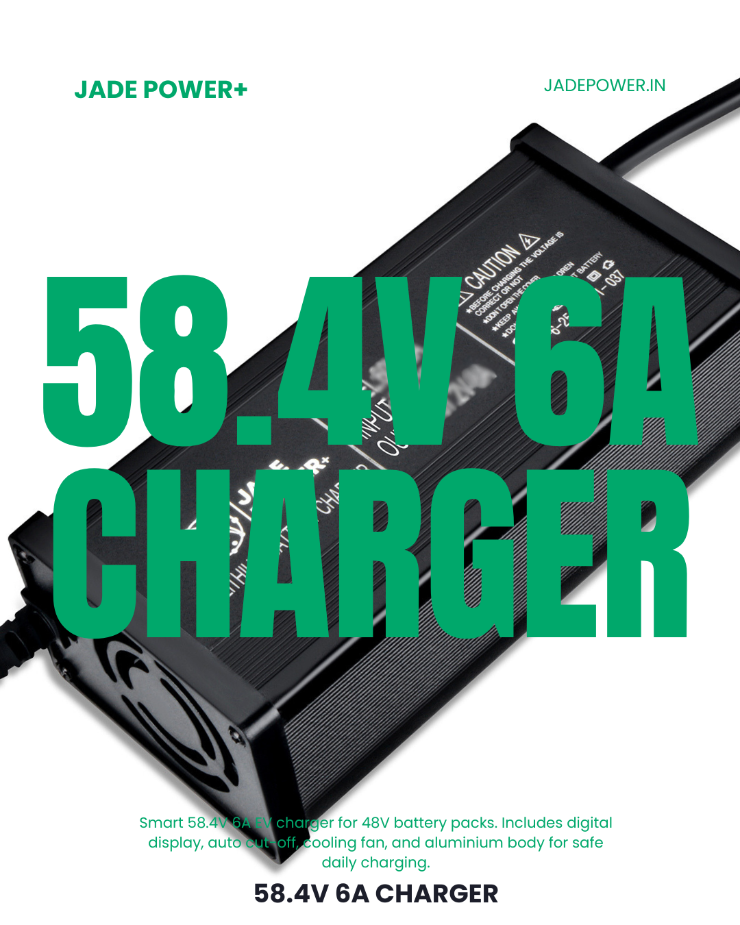 58.4V 6A Charger for Electric Scooter & Bike