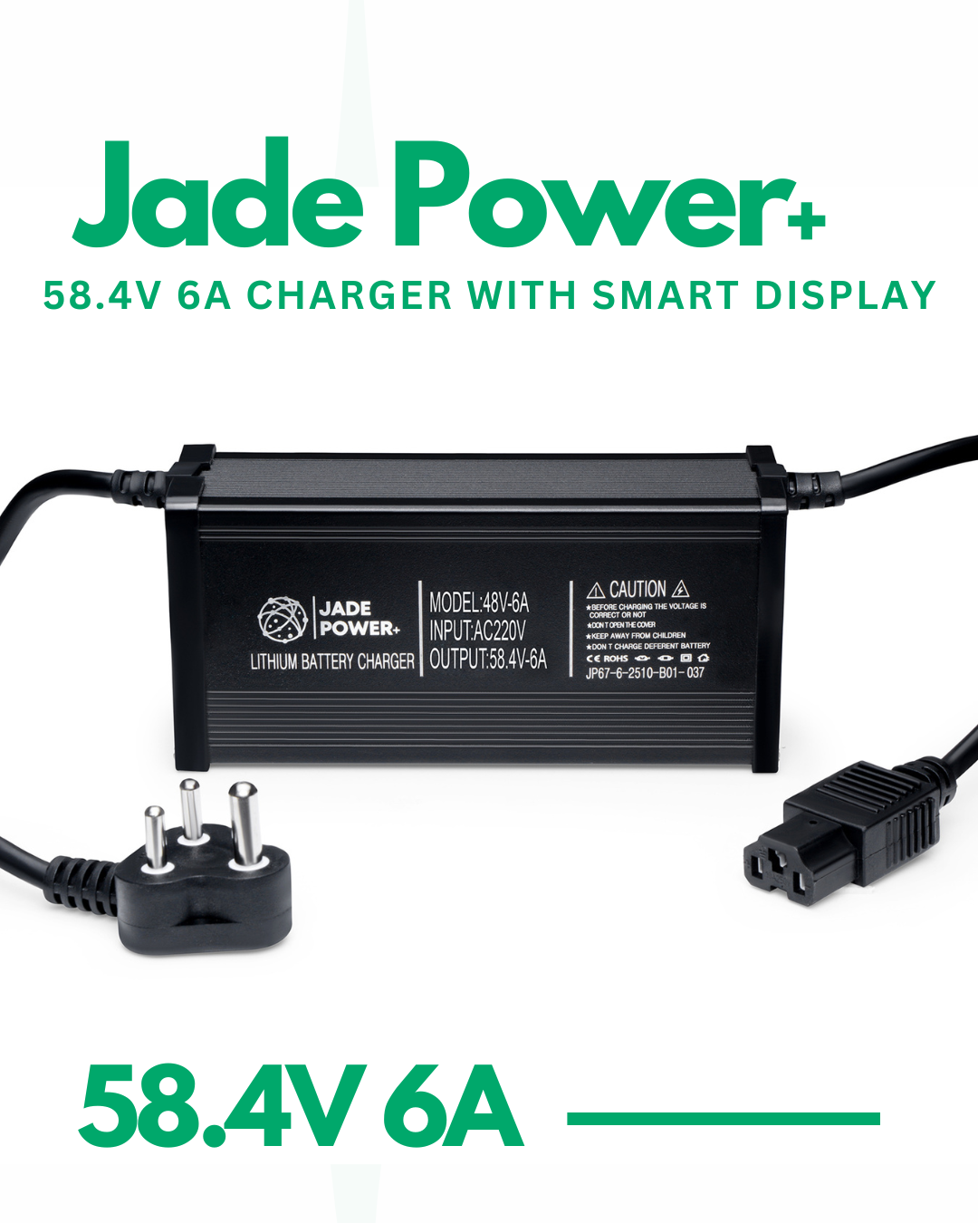 58.4V 6A Charger for Electric Scooter & Bike
