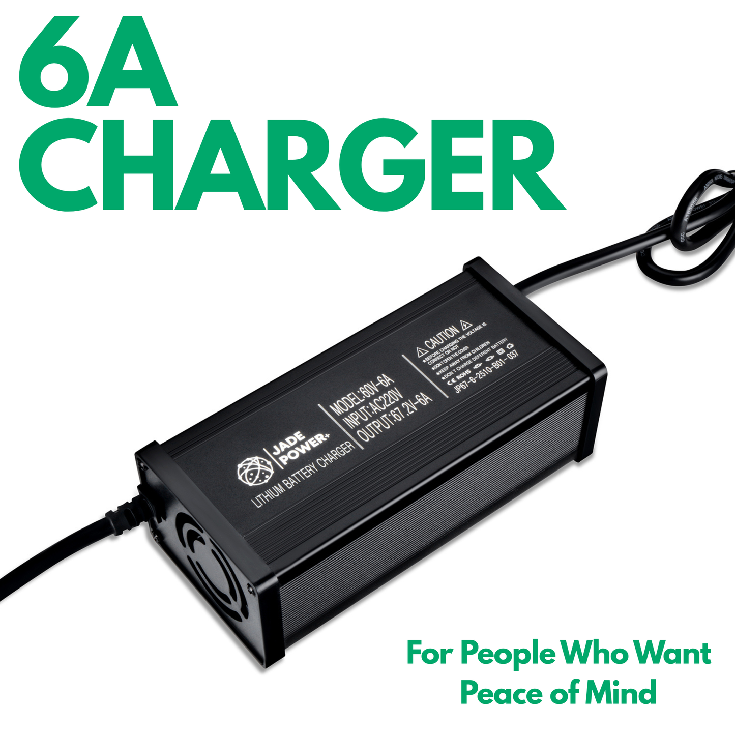 84V 6A Charger for Electric Scooter & Bike
